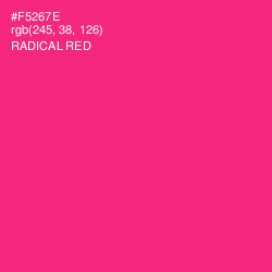 #F5267E - Radical Red Color Image