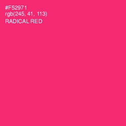 #F52971 - Radical Red Color Image