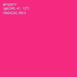 #F5297F - Radical Red Color Image