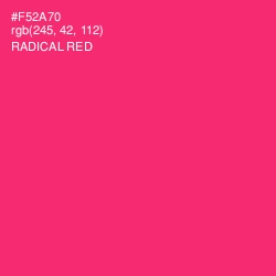 #F52A70 - Radical Red Color Image