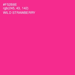 #F52B8E - Wild Strawberry Color Image