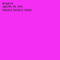 #F52EF4 - Razzle Dazzle Rose Color Image