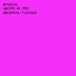 #F52EFA - Magenta / Fuchsia Color Image
