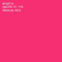 #F52F72 - Radical Red Color Image