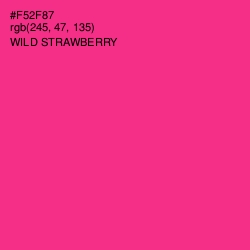 #F52F87 - Wild Strawberry Color Image