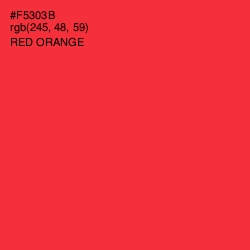 #F5303B - Red Orange Color Image