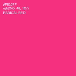 #F5307F - Radical Red Color Image