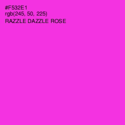 #F532E1 - Razzle Dazzle Rose Color Image