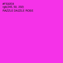 #F532E8 - Razzle Dazzle Rose Color Image