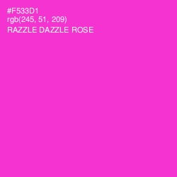 #F533D1 - Razzle Dazzle Rose Color Image