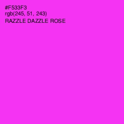 #F533F3 - Razzle Dazzle Rose Color Image