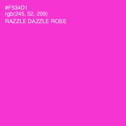 #F534D1 - Razzle Dazzle Rose Color Image