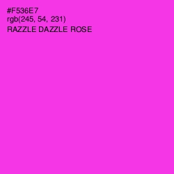 #F536E7 - Razzle Dazzle Rose Color Image