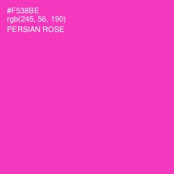 #F538BE - Persian Rose Color Image