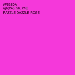 #F538DA - Razzle Dazzle Rose Color Image