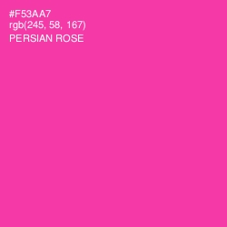 #F53AA7 - Persian Rose Color Image
