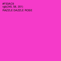 #F53AC9 - Razzle Dazzle Rose Color Image