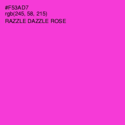 #F53AD7 - Razzle Dazzle Rose Color Image