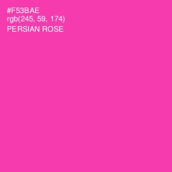 #F53BAE - Persian Rose Color Image