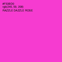 #F53BD0 - Razzle Dazzle Rose Color Image