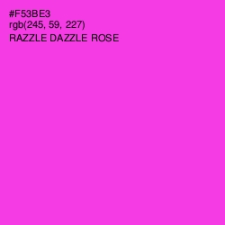#F53BE3 - Razzle Dazzle Rose Color Image