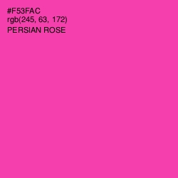#F53FAC - Persian Rose Color Image