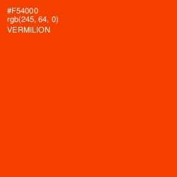 #F54000 - Vermilion Color Image