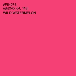 #F54076 - Wild Watermelon Color Image