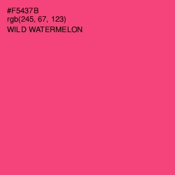 #F5437B - Wild Watermelon Color Image