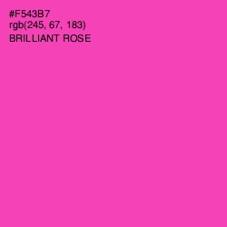#F543B7 - Brilliant Rose Color Image