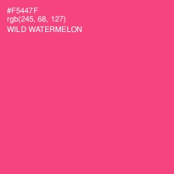 #F5447F - Wild Watermelon Color Image