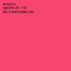 #F54570 - Wild Watermelon Color Image