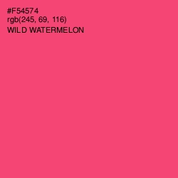 #F54574 - Wild Watermelon Color Image