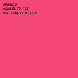 #F5467A - Wild Watermelon Color Image