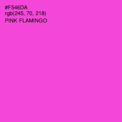 #F546DA - Pink Flamingo Color Image