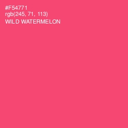 #F54771 - Wild Watermelon Color Image