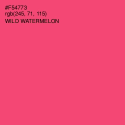 #F54773 - Wild Watermelon Color Image