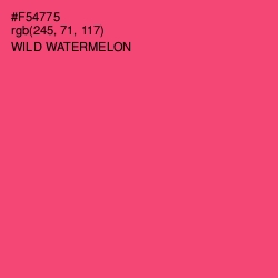 #F54775 - Wild Watermelon Color Image