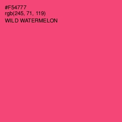 #F54777 - Wild Watermelon Color Image