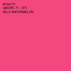 #F5477F - Wild Watermelon Color Image