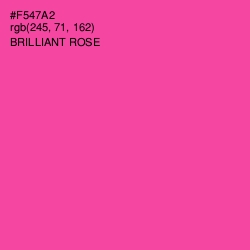 #F547A2 - Brilliant Rose Color Image