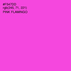 #F547DD - Pink Flamingo Color Image