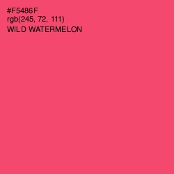 #F5486F - Wild Watermelon Color Image