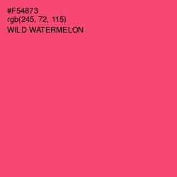 #F54873 - Wild Watermelon Color Image