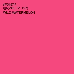 #F5487F - Wild Watermelon Color Image