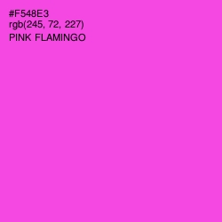 #F548E3 - Pink Flamingo Color Image