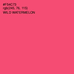 #F54C73 - Wild Watermelon Color Image