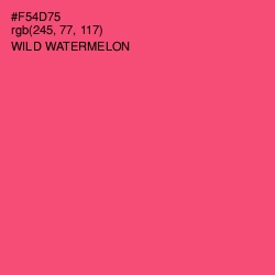 #F54D75 - Wild Watermelon Color Image