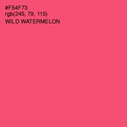#F54F73 - Wild Watermelon Color Image