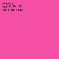 #F54FA5 - Brilliant Rose Color Image